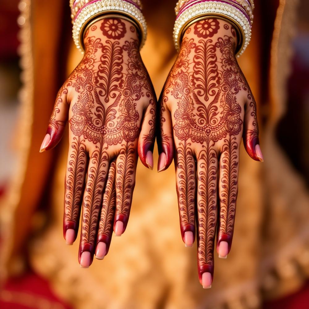 Indian Mehndi henna design by Bay Area Henna Artist