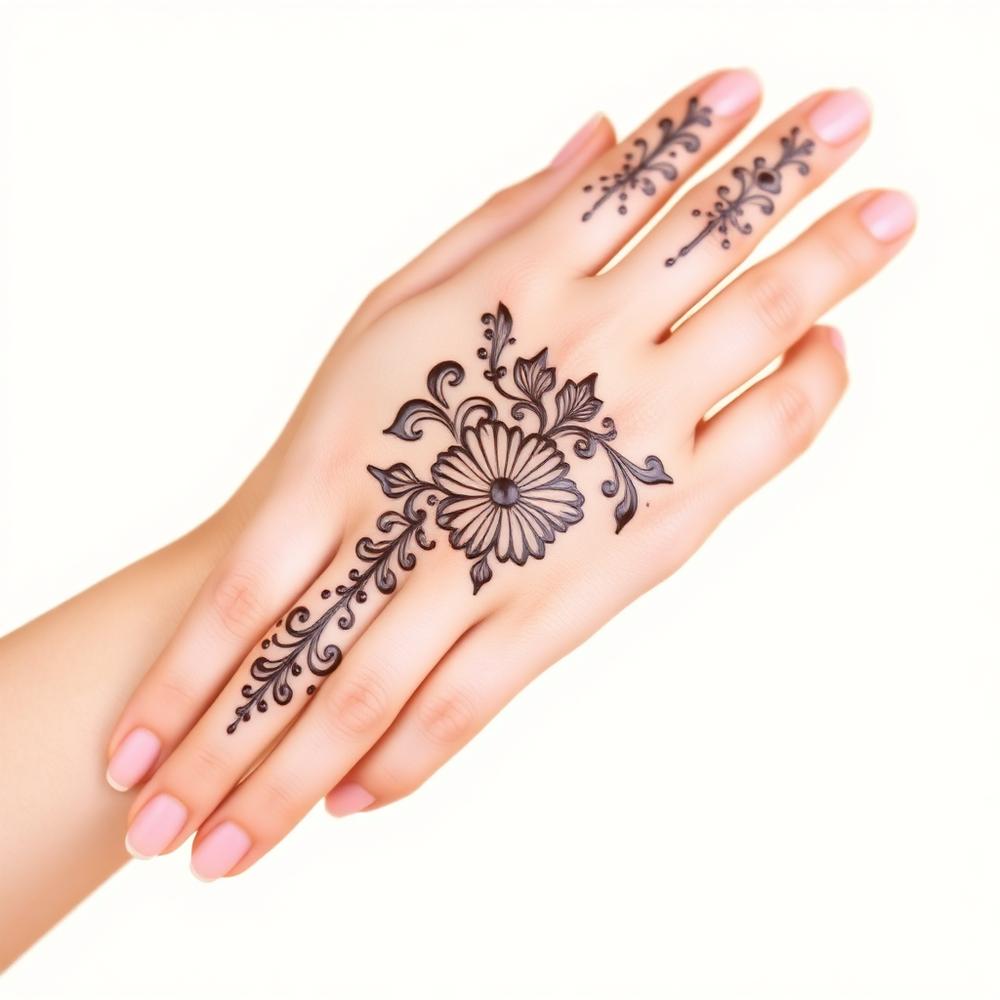 Modern Patterns henna design by Bay Area Henna Artist