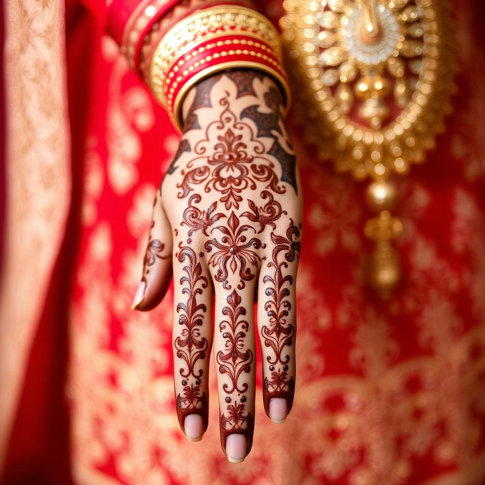 Pakistani Bridal henna design by Bay Area Henna Artist